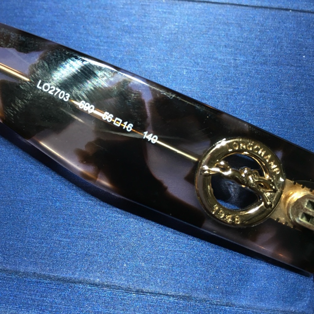 LONGCHAMP HAVANA EYEGLASSES FRAMES TORTOISE SHELL w/CASE Demo Len or Script IN - Picture 7 of 15